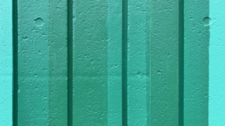 外壁に塗られた色味の違う緑色,ブログ『外装塗装の最終検査について~その4~「注文通りの色かどうか」』のイメージ写真